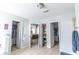This home features a bathroom hallway with 3 closet doors and ample space at 7217 Mossy Creek Ln, Hanahan, SC 29410