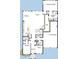 Detailed floorplan showing the layout of the first floor, including kitchen and garage at 1168 Reserve Ln, Awendaw, SC 29429
