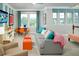 Colorful bonus room featuring a seating area, game table, and a television at 1195 Reserve Ln, Awendaw, SC 29429