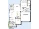 First floor plan featuring a spacious kitchen, dining, Gathering and study area at 1195 Reserve Ln, Awendaw, SC 29429