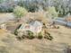 Aerial view of a white gazebo in a community, surrounded by manicured landscaping at 129 Sabal Ct, Summerville, SC 29483