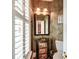 Stylish half bath with designer vanity and fixtures at 1756 Indigo Island Dr, Hanahan, SC 29410