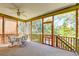 Inviting screened porch with a ceiling fan and views of nature, perfect for relaxing and entertaining at 1756 Indigo Island Dr, Hanahan, SC 29410