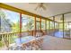 Relaxing screened porch with comfortable seating and panoramic views of the surrounding nature at 1756 Indigo Island Dr, Hanahan, SC 29410
