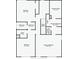 Second floor plan showcasing the layout of bedrooms, bathrooms, primary closet and stairs at 213 Crossandra Ave, Summerville, SC 29483
