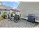 Spacious outdoor patio with furniture, perfect for entertaining at 213 Crossandra Ave, Summerville, SC 29483