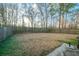 A spacious backyard features a lawn with green moss and a wooden fence with a wooded backdrop at 240 Island Green Rd, Goose Creek, SC 29445