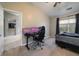 Bedroom featuring a ceiling fan, carpet flooring, and a gaming pc set up at 240 Island Green Rd, Goose Creek, SC 29445