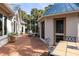 Outdoor deck area with seating and table perfect for enjoying the weather and entertaining guests at 2455 The Haul Over, Seabrook Island, SC 29455