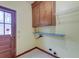Functional laundry room with storage cabinets and shelving at 306 Runnymede Ln, Summerville, SC 29485