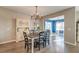 Dining room features a wooden table with seating for six, and a white china cabinet at 315 Silent Bluff Dr, Summerville, SC 29486