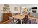 Dining area features an eating space and transitions into an open-concept living room at 3619 Loggerhead Ct, Seabrook Island, SC 29455