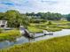 Dock with people standing over a marsh front homes at 3619 Loggerhead Ct, Seabrook Island, SC 29455