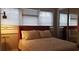 Comfortable bedroom features large windows with blinds and mirrored closet doors, maximizing natural light at 40 Bee St # 112, Charleston, SC 29403