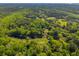 Panoramic aerial view featuring lush woodlands with a creek at 4304 River Rd, Johns Island, SC 29455