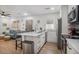 Well-designed kitchen with an island, breakfast bar, and an open view of the living room at 4530 Holly St, North Charleston, SC 29405