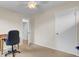 This office offers ample space, a window, and a cozy atmosphere at 1137 Windsome Pl, Mount Pleasant, SC 29464