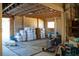 Interior view of a barn featuring hay bales, open rafters, and rustic charm at 120 Rancho Hippey Way, Saint George, SC 29477