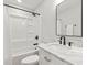 A crisp bathroom showcases a white vanity with a marble top and shower at 1294 Horseshoe Bnd, Mount Pleasant, SC 29464