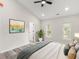 Comfortable bedroom with vaulted ceilings, neutral walls, and lots of natural light at 1294 Horseshoe Bnd, Mount Pleasant, SC 29464