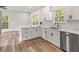 Modern kitchen with white cabinets, stainless steel appliances, and hardwood floors at 1294 Horseshoe Bnd, Mount Pleasant, SC 29464