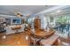 Spacious open-concept living room with hardwood floors and ample seating at 206 President Cir, Summerville, SC 29483
