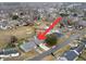 Overhead view of the house, pointing to the roof and the backyard at 209 Persimmon Cir, Goose Creek, SC 29445