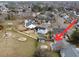 An aerial view showing the house and the playground in the neighborhood at 209 Persimmon Cir, Goose Creek, SC 29445