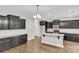 Modern kitchen with granite countertops, stainless appliances, and island at 295 Calm Water Way, Summerville, SC 29486
