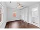 Bedroom featuring hardwood floors, built-in closet, and natural light at 312 Mary Scott Dr, Goose Creek, SC 29445