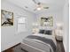 A bright bedroom is styled with art and decor that offers rest and respite at 312 Mary Scott Dr, Goose Creek, SC 29445