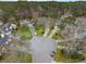 Aerial view of a home in a cul-de-sac in a wooded neighborhood at 3216 Rose Walk Ct, Mount Pleasant, SC 29466