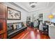 Home office featuring a futon, desk, and two windows at 3216 Rose Walk Ct, Mount Pleasant, SC 29466
