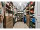 Custom walk-in closet with built-in shelving, drawers, and ample storage space at 3216 Rose Walk Ct, Mount Pleasant, SC 29466