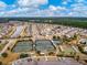 Full aerial view of community with lakes, tennis courts, and lush landscaping at 323 Waterlily Way, Summerville, SC 29486
