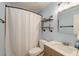 A modern bathroom with a shower, toilet and sink at 3351 Londonderry Rd, North Charleston, SC 29420