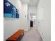 Hallway featuring art and a wooden bench at 352 Great Lawn Dr, Summerville, SC 29486