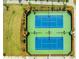 Aerial view of community tennis courts surrounded by manicured landscaping at 46 Clearblue Loop, Summerville, SC 29486