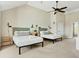 Spacious bedroom featuring two beds with headboards and modern lighting at 4993 Lake Palmetto, North Charleston, SC 29418