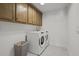 Bright laundry room featuring a modern washer and dryer, and ample storage space at 500 Eagleview Dr, Moncks Corner, SC 29461