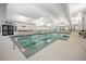 Bright indoor swimming pool area with lane markers and comfortable surroundings at 550 Tidewater Chase Ln, Summerville, SC 29486