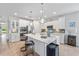 Bright kitchen features a large island with modern stainless steel appliances at 550 Tidewater Chase Ln, Summerville, SC 29486