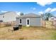 Fenced backyard with a sitting area, perfect for relaxing and entertaining at 604 Red Mulberry Rd, Moncks Corner, SC 29461