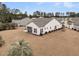 Aerial showcasing the home, screened porch and yard at 714 Battery Edge Dr, Summerville, SC 29486
