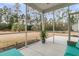 Relaxing screened porch offering a view of the well-maintained backyard at 714 Battery Edge Dr, Summerville, SC 29486