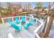 Enjoy outdoor living on this deck with seating and a cozy fire pit, perfect for entertaining at 783 Lake Frances Dr, Charleston, SC 29412