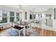 The dining room features lots of natural light and has an open floor plan to the kitchen at 783 Lake Frances Dr, Charleston, SC 29412