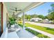 Inviting front porch with comfortable seating and a picturesque view of the neighborhood at 916 Kincade Dr, Mount Pleasant, SC 29464