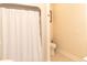Functional bathroom features a shower with a curtain and standard fixtures at 10 Toms Turnaround Cir, Edisto Island, SC 29438