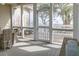 Screened porch overlooking the ocean with clear views, relaxing beachside atmosphere at 10 Toms Turnaround Cir, Edisto Island, SC 29438